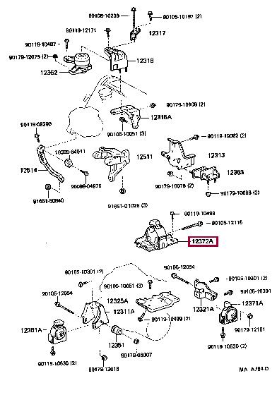 1237274160 Toyota Engine mount