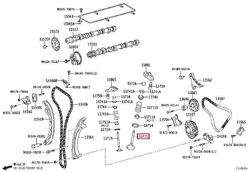 137110C040 Toyota Intake valve