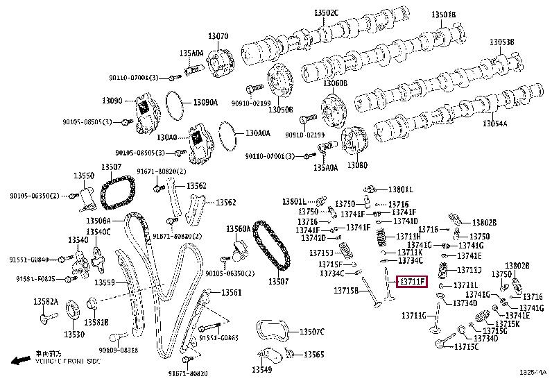 1371170070 Toyota Intake valve