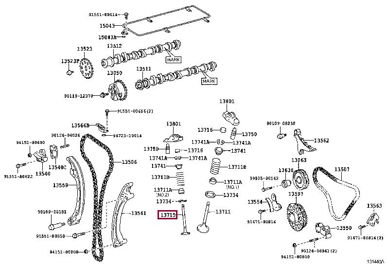 137150C060 Toyota Exhaust valve