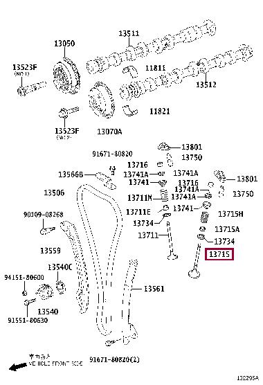 1371536041 Toyota Exhaust valve