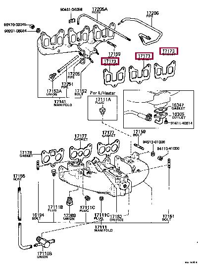 1717341010 Toyota Profiled gasket
