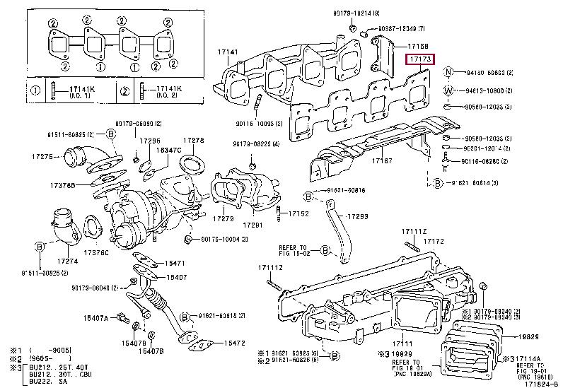 1717358040 Toyota Exhaust manifold gasket