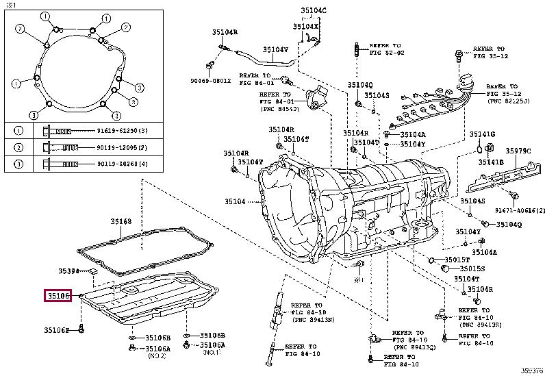 3510630310 Toyota Auto Trans Oil Pan