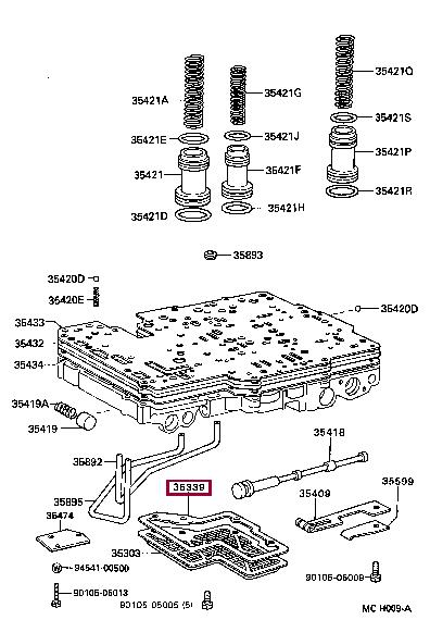 Toyota 35339-27010 Automatic Transmission Gasket 3533927010