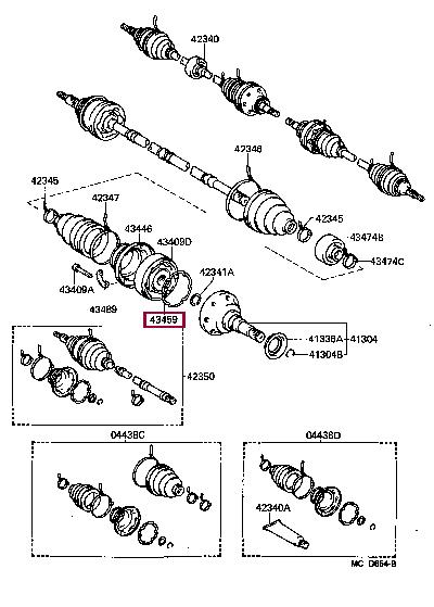 4345917010 Toyota Profiled gasket