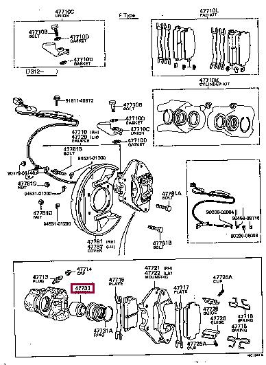 4773120040 Toyota Piston