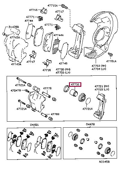 4773120100 Toyota Piston