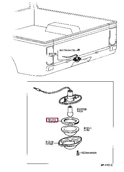8127210010 Toyota Profiled gasket