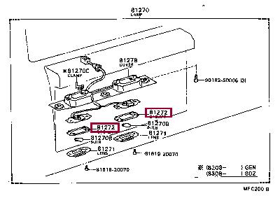 8127224010 Toyota Profiled gasket