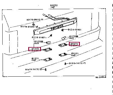 8127287004 Toyota Profiled gasket