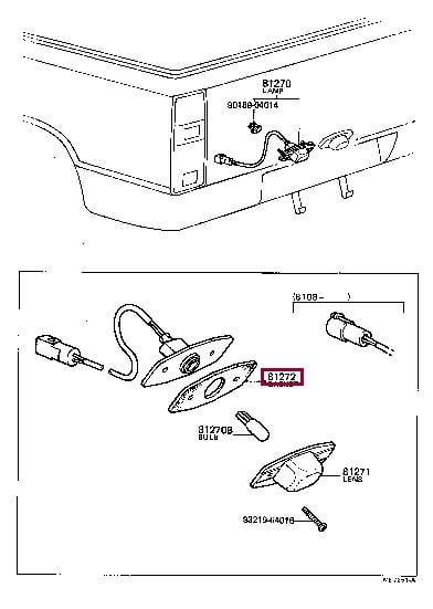 8127289110 Toyota Profiled gasket