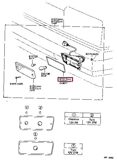 8151214150 Toyota Profiled gasket