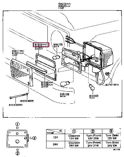 8151260210 Toyota Profiled gasket