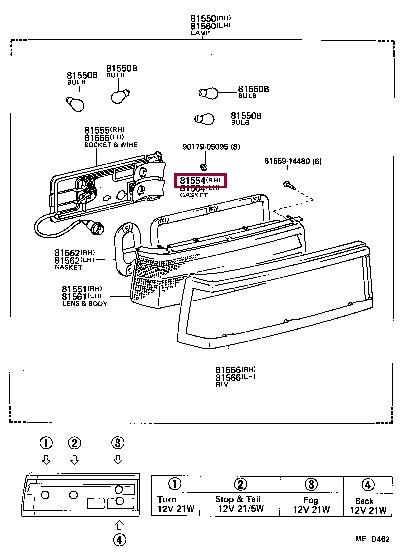 8155214480 Toyota Profiled gasket