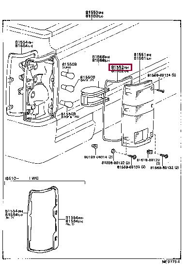 8155289131 Toyota Profiled gasket