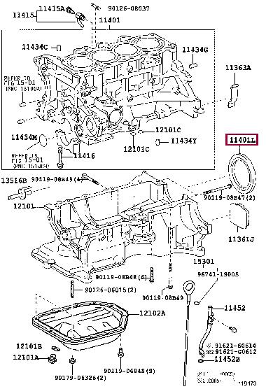 Toyota 90311-75022 Rear crankshaft oil seal 9031175022 9031175022 Toyota Rear crankshaft oil seal