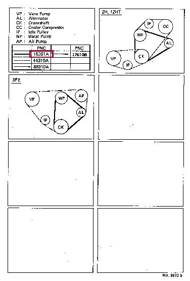 9091602251 Toyota V-Belt