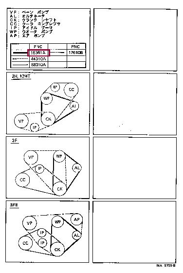 Toyota 99343-11065 V-Belt 9934311065 9934311065 Toyota V-Belt