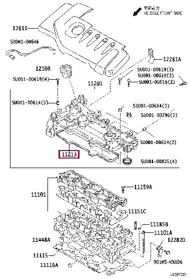Toyota SU001-00822 Gasket Set, cylinder head SU00100822