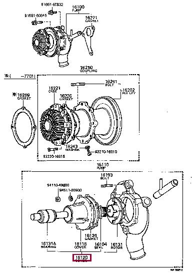 1612034110 Toyota Water pump