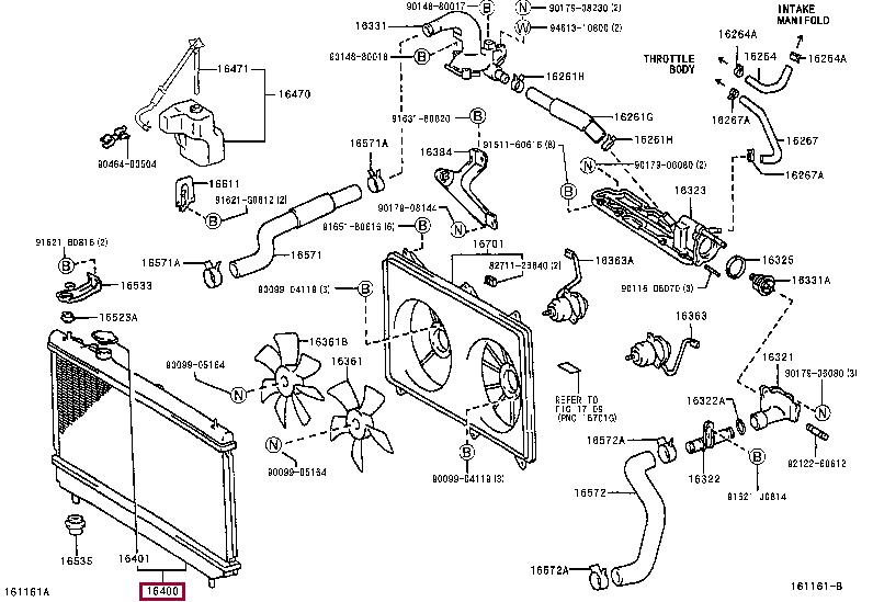 Car radiator Lexus: 1640020200 Toyota Engine cooling radiator