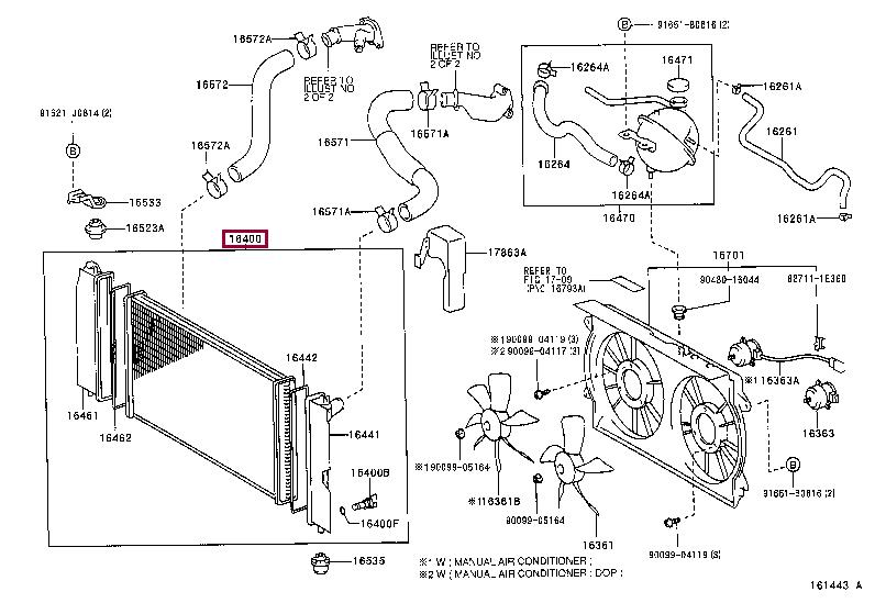 1640027040 Toyota Engine cooling radiator