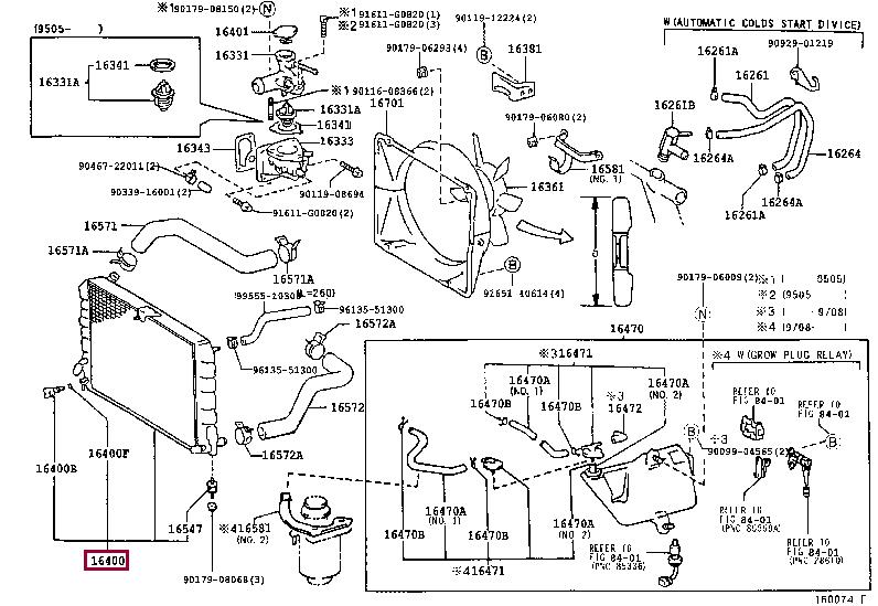 1640054753 Toyota Engine cooling radiator