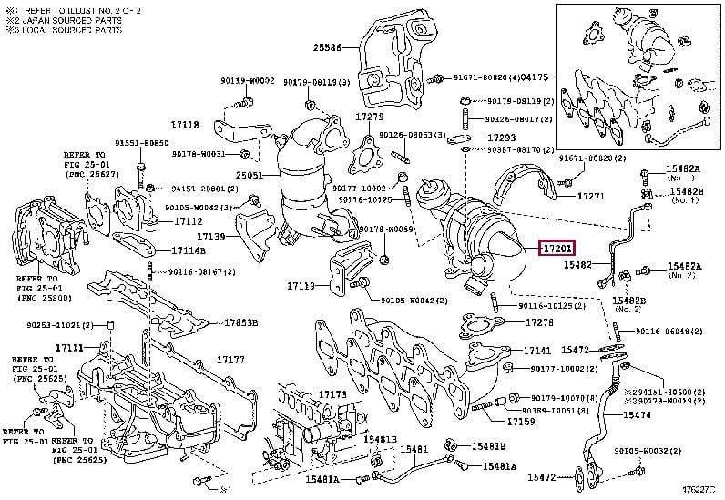 172010R080 Toyota Turbocharger