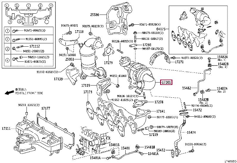 Toyota 17201-26021 Charger, charging system 1720126021