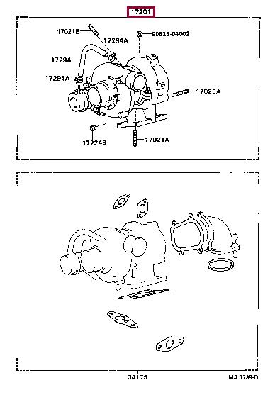 Toyota 17201-58020 Auto part 1720158020 1720158020 Toyota Auto part