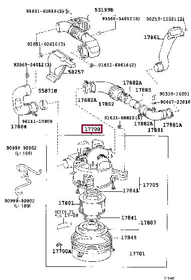 1770017260 Toyota Air cleaner filter box