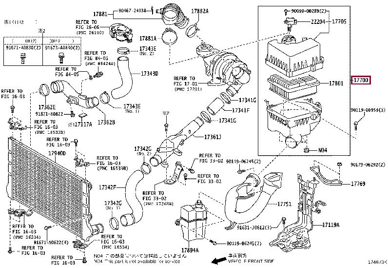 1770026330 Toyota Air cleaner filter box