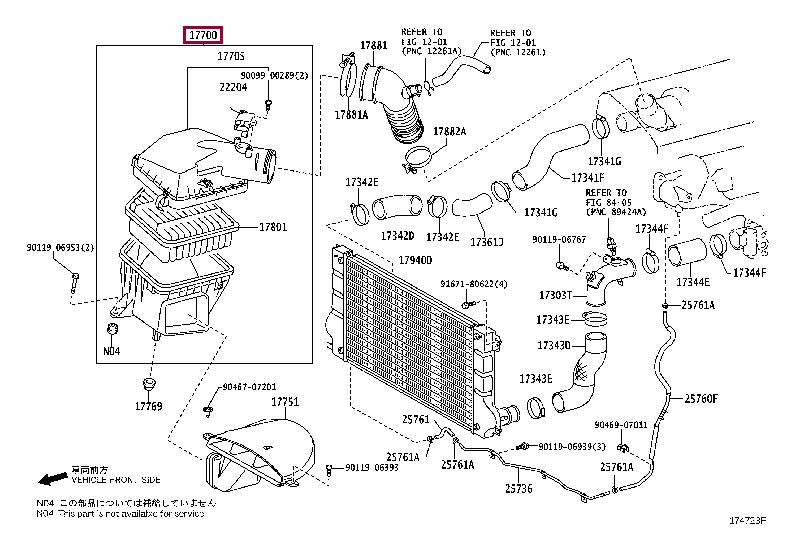 1770026350 Toyota Air cleaner filter box