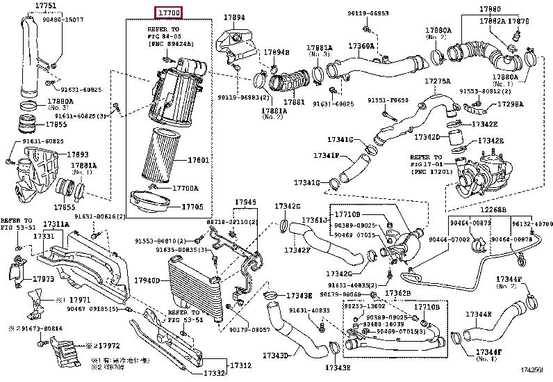 1770030161 Toyota Air cleaner filter box