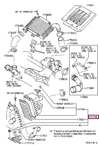 1770033170 Toyota Air cleaner filter box