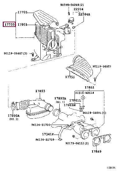 1770046490 Toyota Air cleaner filter box