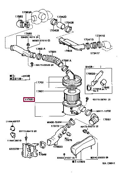 1770054470 Toyota Air cleaner filter box