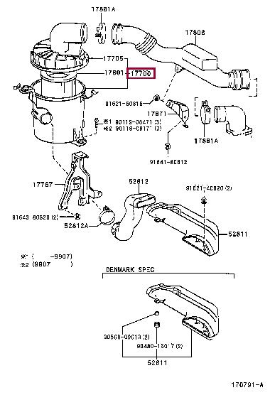 1770054830 Toyota Air cleaner filter box
