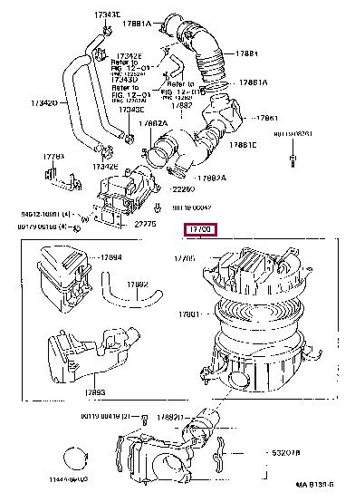 1770065021 Toyota Air cleaner filter box