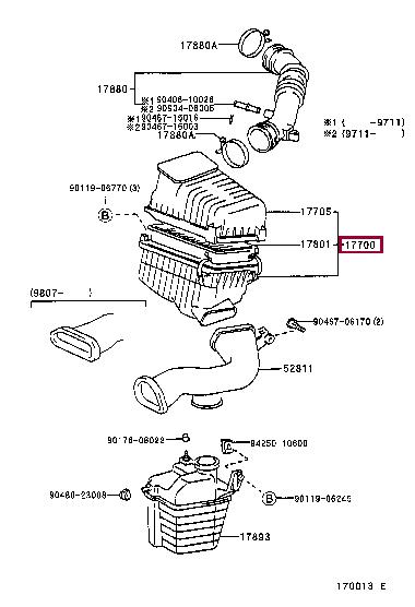 1770074580 Toyota Air cleaner filter box