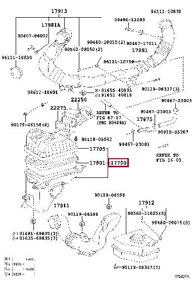 1770076151 Toyota Air cleaner filter box