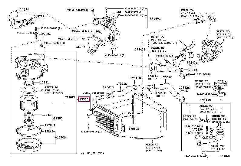 1770078300 Toyota Air cleaner filter box