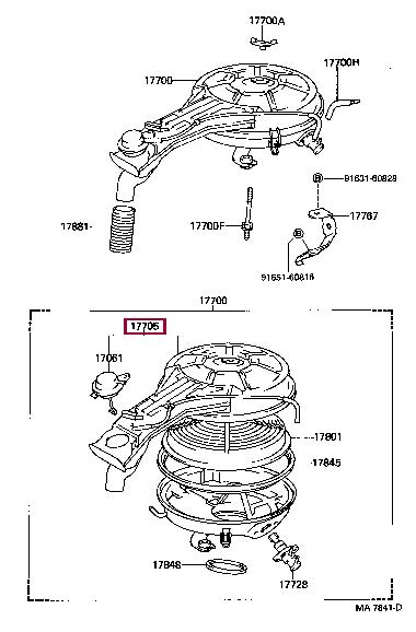 1770511470 Toyota Air cleaner filter box