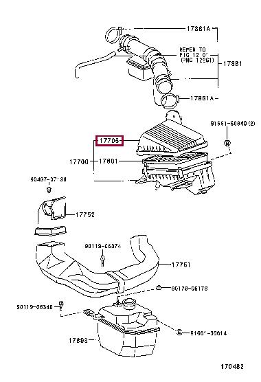 1770511510 Toyota Air cleaner filter box