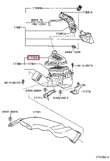 1770511541 Toyota Air cleaner filter box