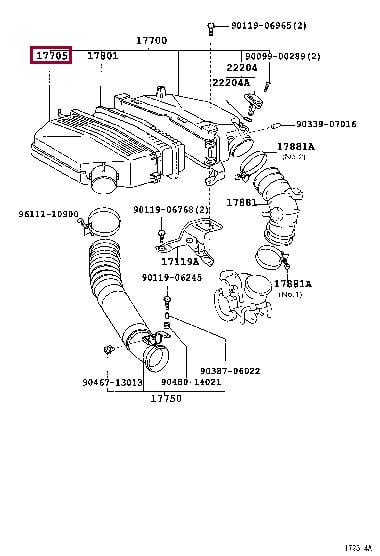 1770528170 Toyota Air cleaner filter box