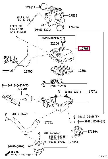 1770531271 Toyota Air cleaner filter box