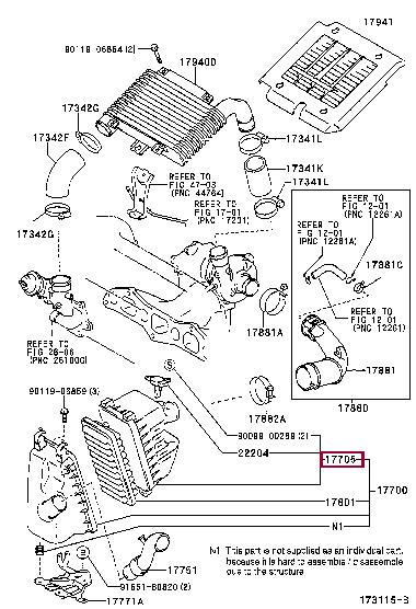 1770533050 Toyota Air cleaner filter box