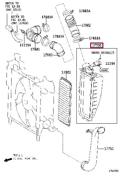 1770547111 Toyota Air cleaner filter box